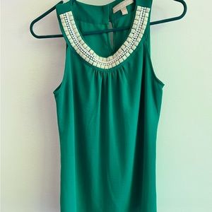 Banana Republic petite beaded collar blouse